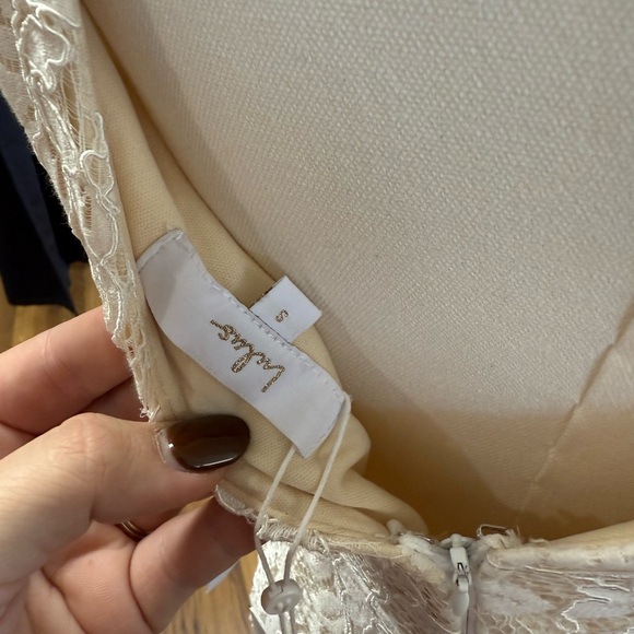 Lulu's Cream Lace Detail Dress - Picture 6 of 6